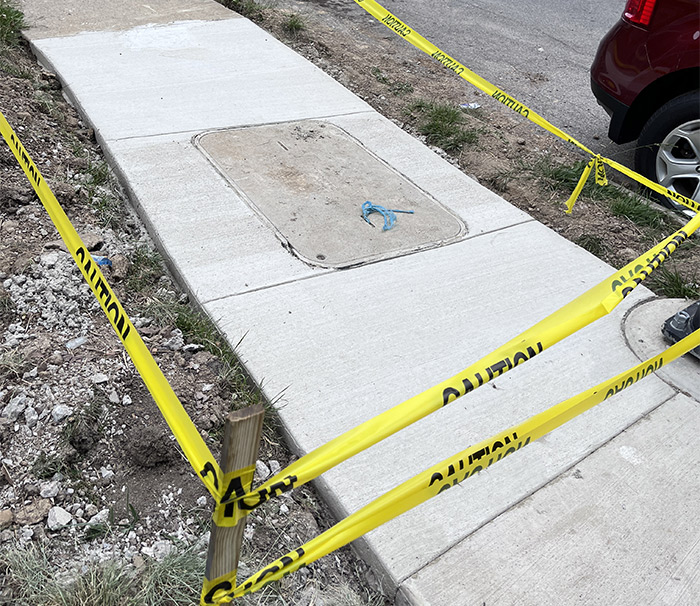 Repaired Sidewalk from 5G Installation in 300 Block of Kinsmoor Avenue FEATURED